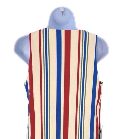 Pomander Place | NEW Americana Stripe Kira V-neckline Mini Dress Size S - Picture 8 of 11